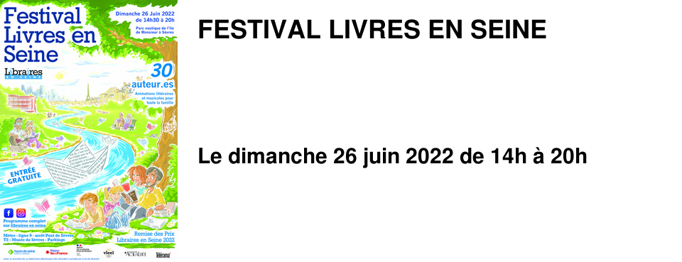 FESTIVAL LIVRES EN SEINE