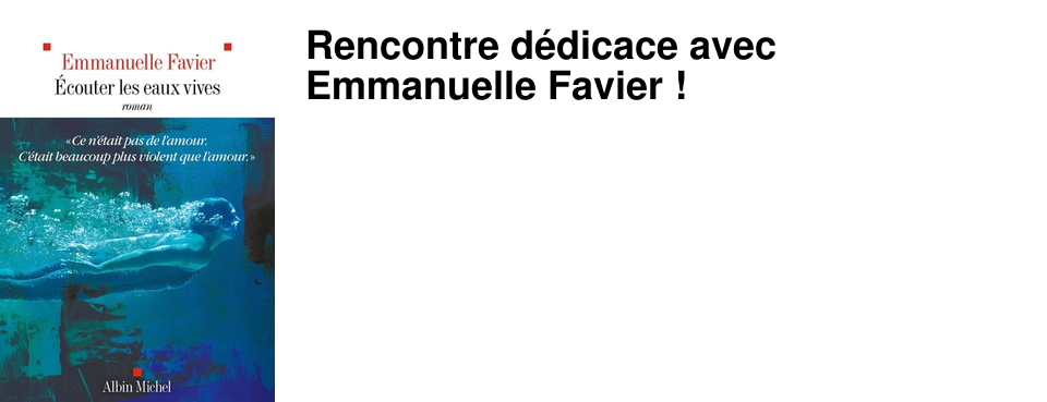 Rencontre d�dicace avec Emmanuelle Favier ! 