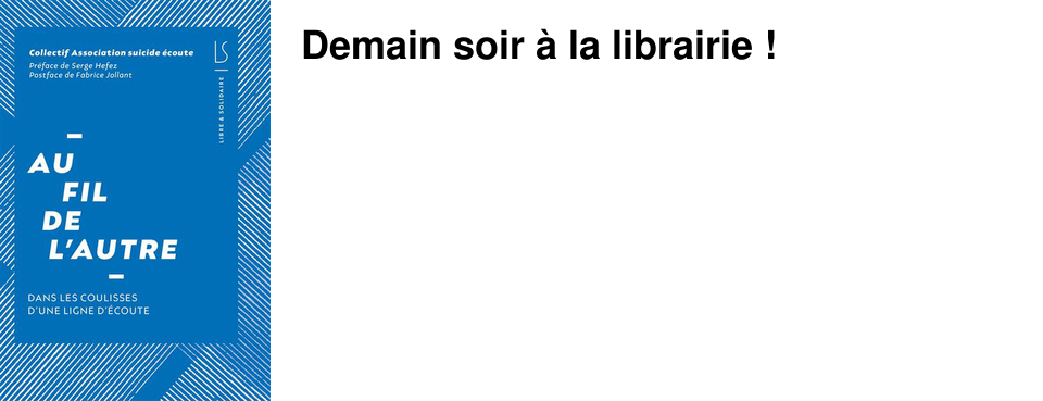 Demain soir � la librairie !